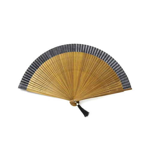 舞扇堂 紳士用扇子 「六十間・玄」 扇子袋セット  メンズ 男性用 扇子 高級 布 日本製 布扇子 ビジネスマン スーツ プレゼント 舞扇堂 紳士用扇子 「六十間・玄」 扇子袋セット 男性用 日本製