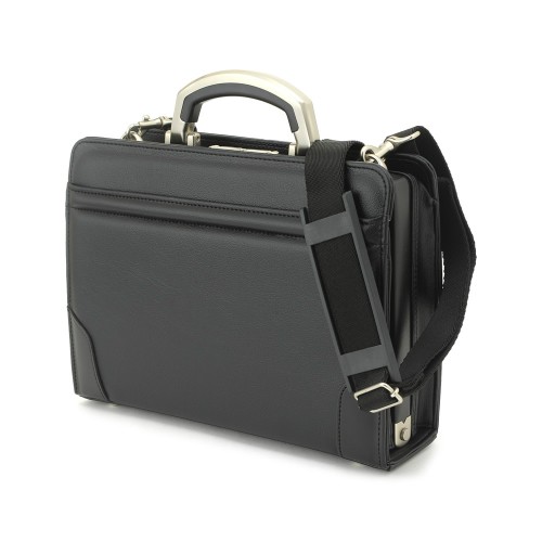 豊岡鞄 メンズ ビジネスバッグ 2way ミニダレスバッグ アルミハンドル 日本製 合皮 A5 ショルダー mens bag｜t-style｜02