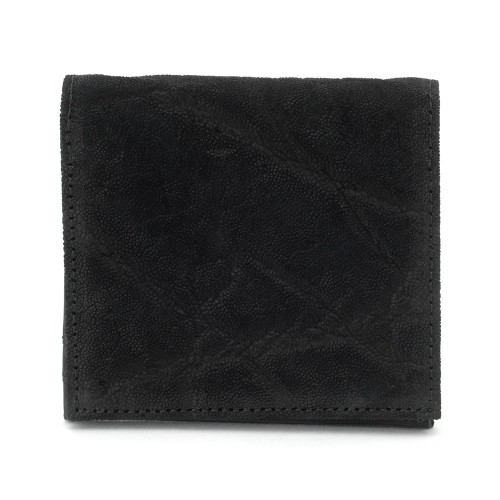 ZOO 象革 薄型二つ折り財布 小銭入れあり Lark Wallet2 メンズ ゾウ革 財布 二つ折り 薄い スリム 日本製 エレファント 本革 レザー｜t-style｜02