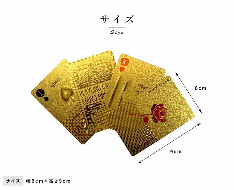 SLOWER PLAYING CARD メタリック トランプ カード ゲーム