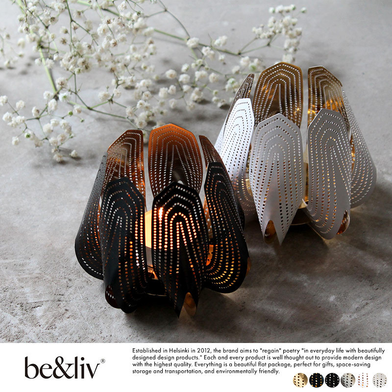 キャンドルスタンド 北欧 おしゃれ be&liv Blosssom Tealight