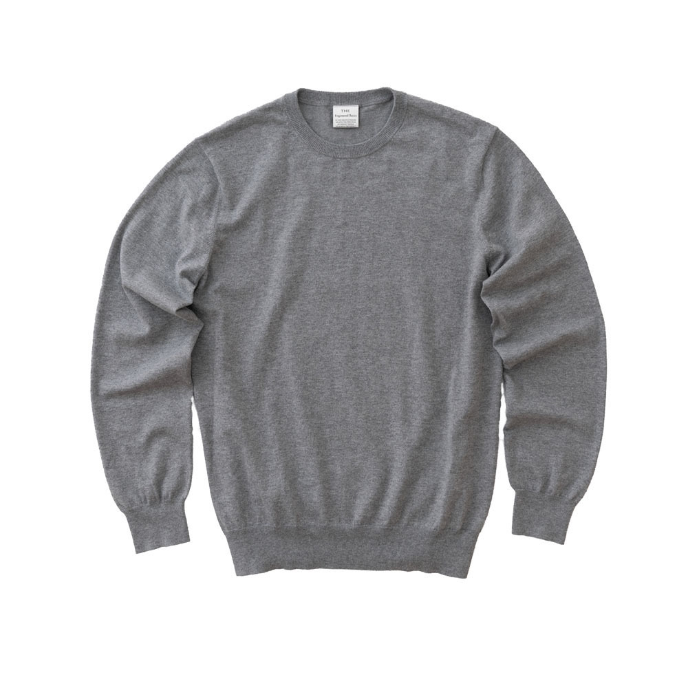 セーター メンズ 綿 無地 THE (ザ) SWEATER Crew neck クルーネック