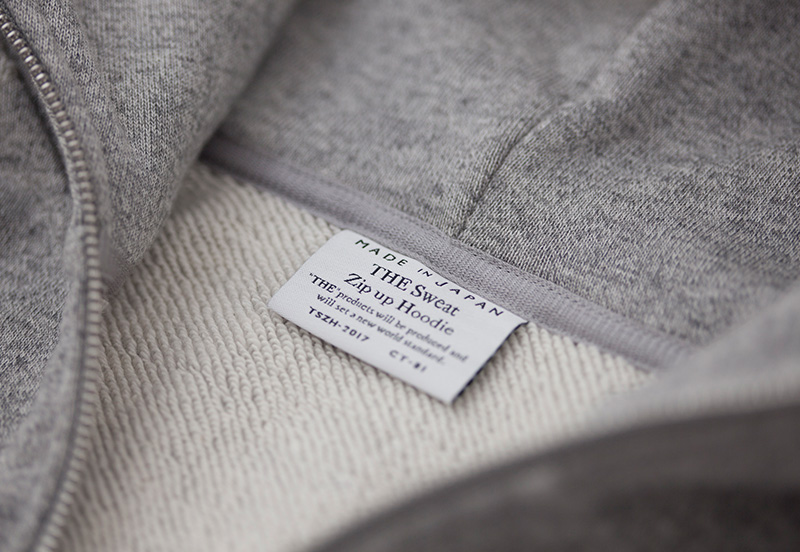 メンズ パーカー 日本製 上質 THE (ザ) Sweat Zip up Hoodie ジッパー