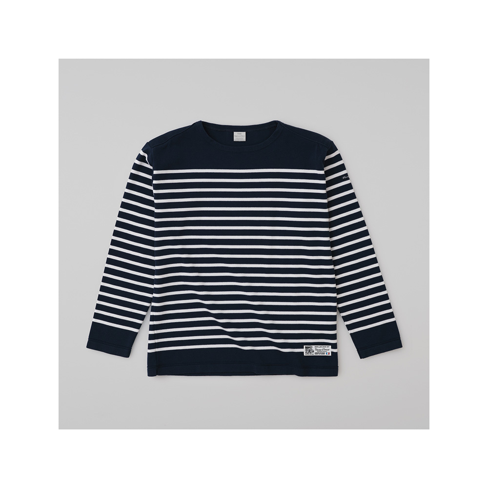 メンズ ロンT フランス製 上質 THE (ザ) Breton Marine ボーダー