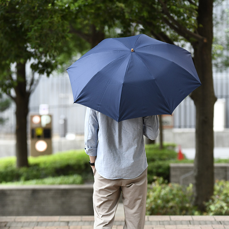メンズ 晴雨兼用傘 日本製 前原光榮商店 折りたたみ傘 8本骨 58cm 1 