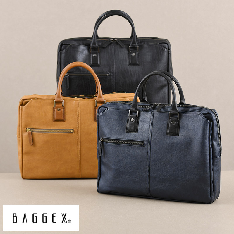 ブリーフケース メンズ 日本製 BAGGEX 3層ビジネスバッグ B4対応 暁