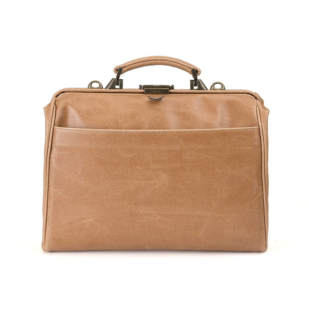 3wayバッグ メンズ リュック BRELIOUS 3wayダレスバッグ横型 白化合皮