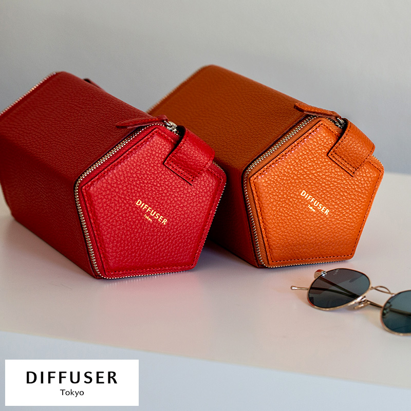 眼鏡ケース 日本製 おしゃれ DIFFUSER 本革メガネケース 5本収納
