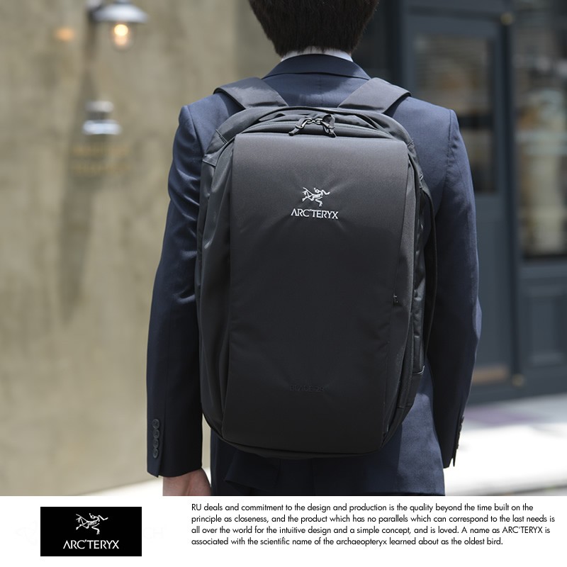 リュック ビジネス メンズ ARC'TERYX リュックサック ナイロン 大容量 ボックス型 アークテリクス おしゃれ ビジネスリュック 通勤 機能的  大人 黒