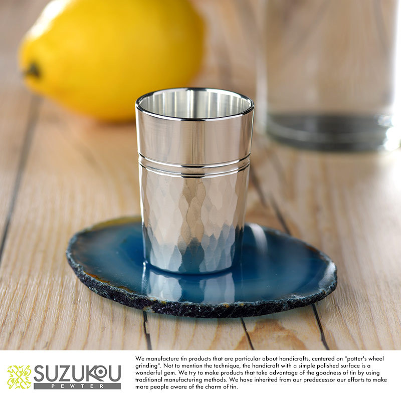 錫半 本錫 鎚起錫器 酒器 お猪口 ショットグラス 錫製 本錫 酒器7点セット ちろり お猪口 ちろり2個 猪口5個 盃 杯 すず