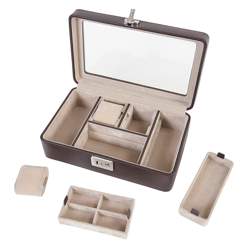 アクセサリーケース メンズ LUSSO メンズアクセサリーボックス 本革製
