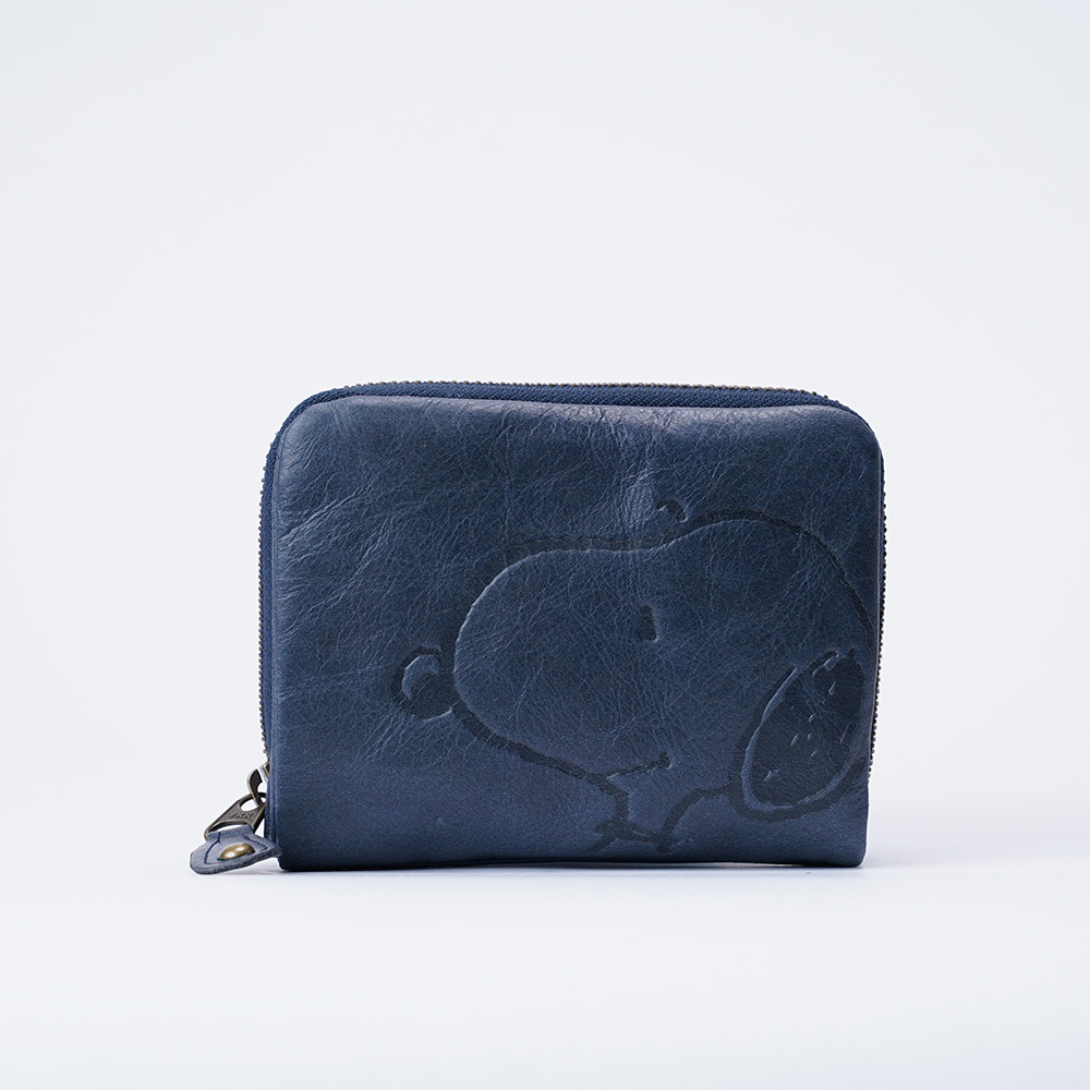 PEANUTS スヌーピー ケース 二つ折り財布 ウォレット ネイビー PEANUTS スヌーピー ケース 二つ折り財布 ウォレット ネイビー SNOOPY