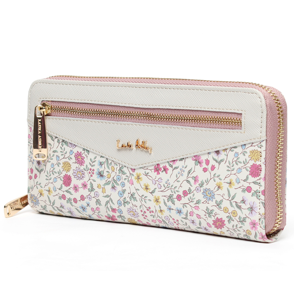 ローラアシュレイ　長財布　ほぼ未使用 LAURA ASHLEY 【公式】ローラアシュレイ 花 花柄 財布