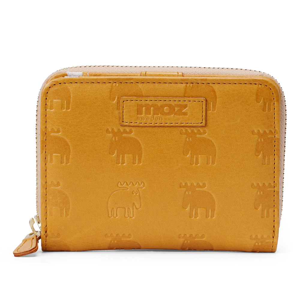新品 送料無料 moz(モズ) エルク型押し 2つ折り財布 キャメル moz（モズ） 【公式】moz 財布 本革 エイジングレザー レディース