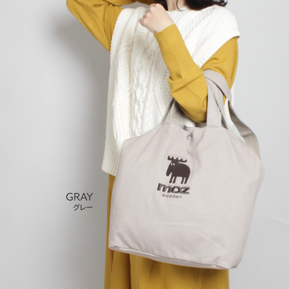 moz モズ トートバッグ レディース メンズ 帆布 キャンバス B4