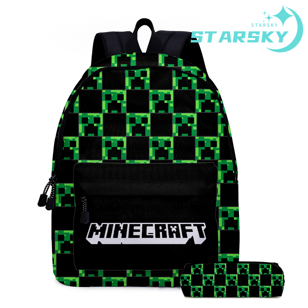 マインクラフト リュック ２点セット 鞄と筆箱 子供用 リュックサック　キッズ 学生　外出 軽量 通学 防水 遠足 耐久性 大容量 プレゼント |  | 05