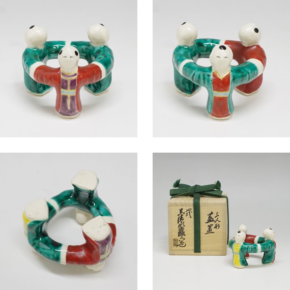 茶道具 蓋置 真清水蔵六作 三ツ人形蓋置 : ティーフォーユー香月園