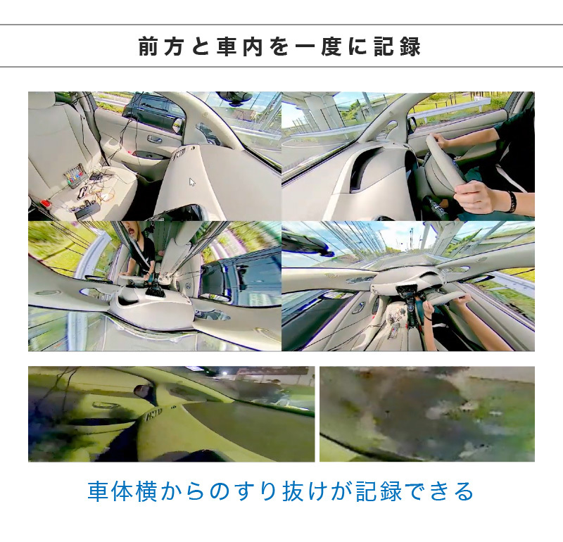 360°全方位ドライブレコーダー ミラー型 AKY-V360S