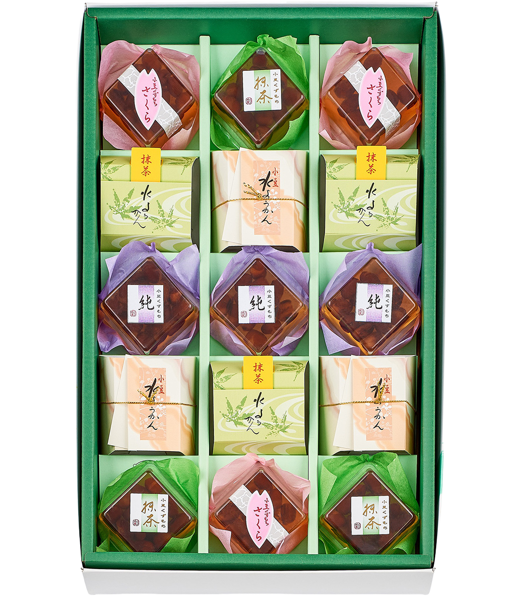 河内駿河屋 お中元 ギフト 夏和菓子 いろどり庵 IR-18 (送料込み) (t0