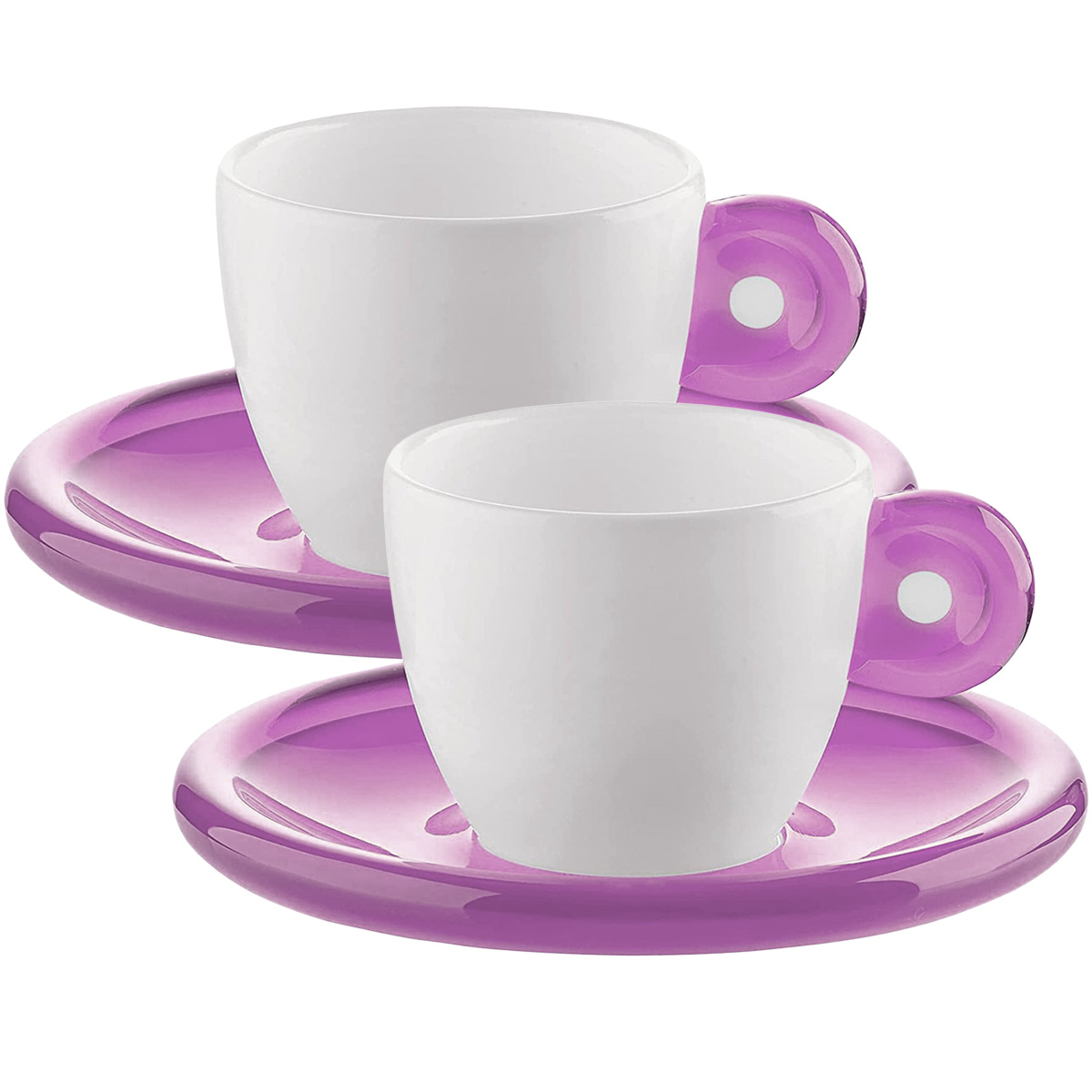 グッチーニ（guzzini） エスプレッソカップ ソーサー付き 2個セット