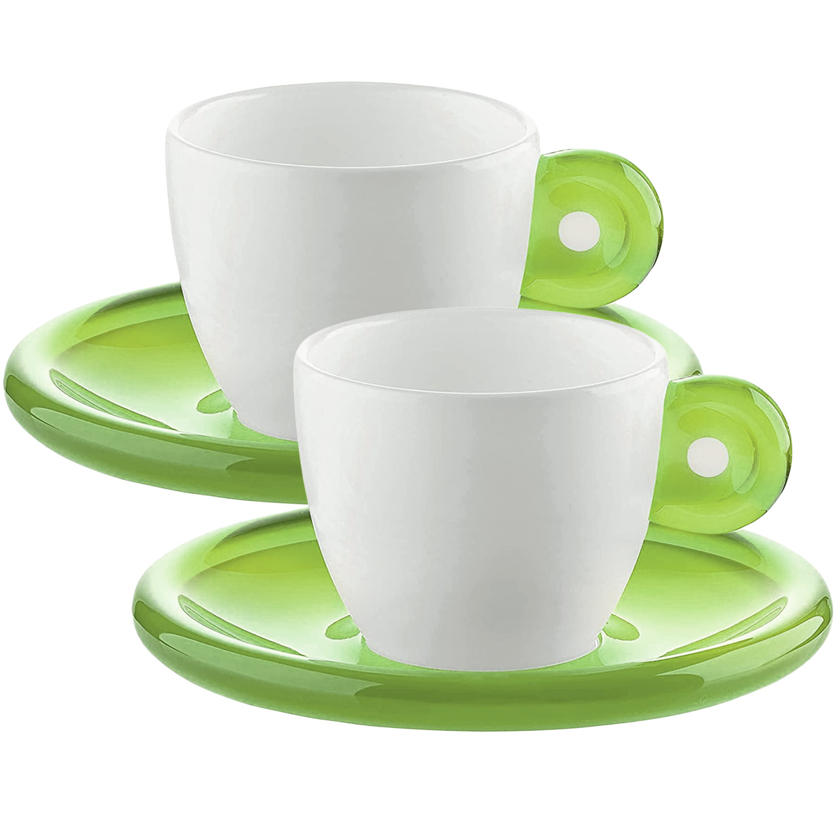 グッチーニ（guzzini） エスプレッソカップ ソーサー付き 2個セット