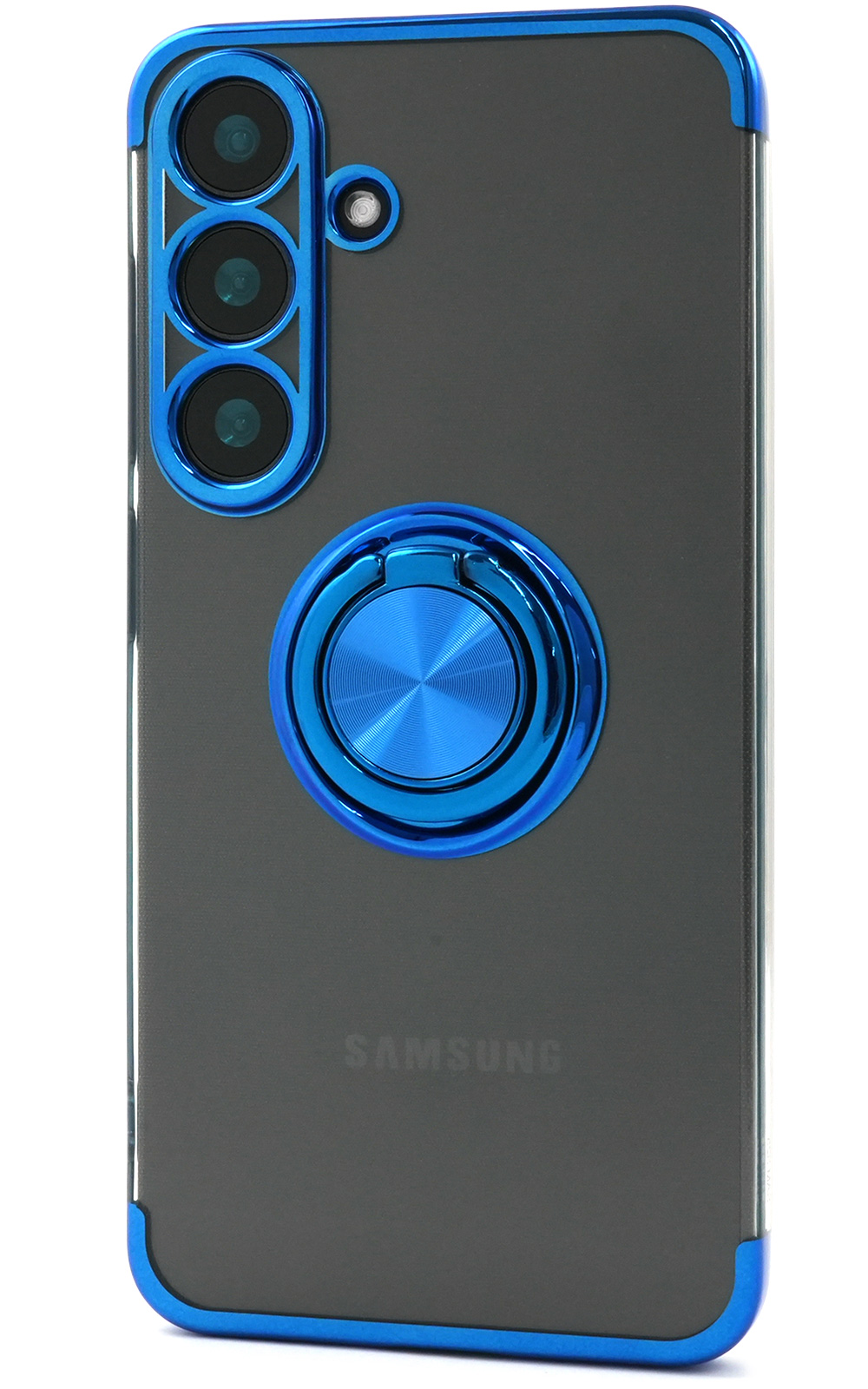 ギャラクシー Galaxy S25 対応 スマホリング付き バンパーケース メタルカラー ソフトクリアケース 保護カバー GalaxyS25 S２５ SC-51F SCG31 SIMフリー | PLATA | 03