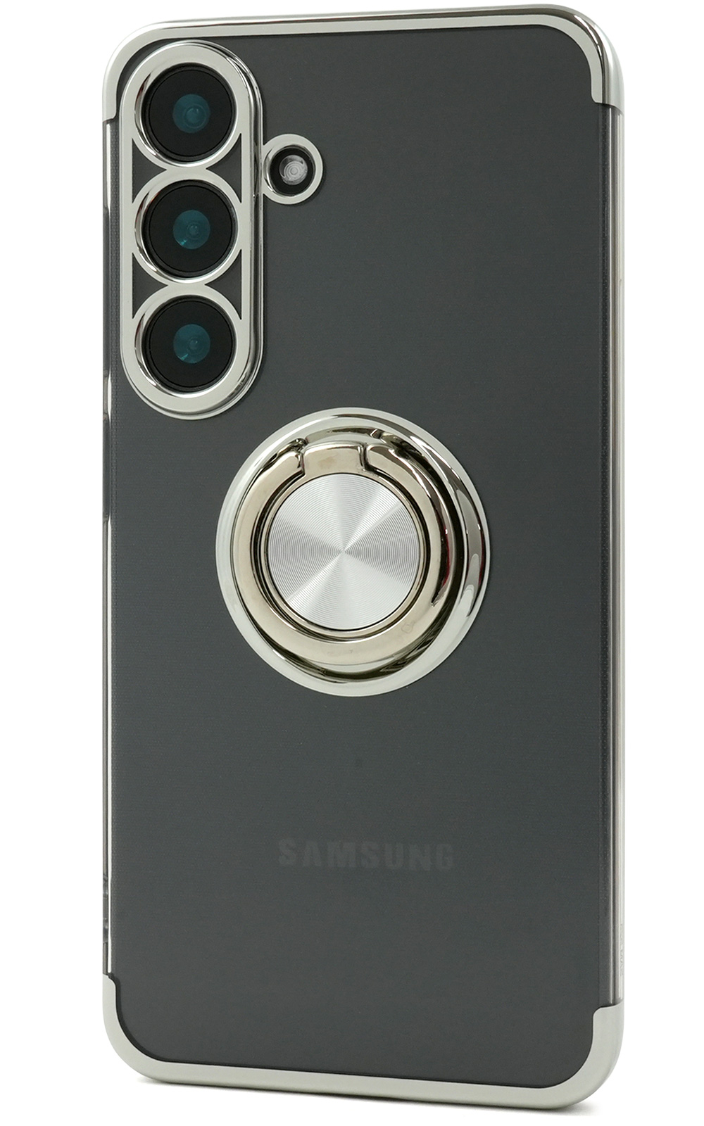 ギャラクシー Galaxy S25 対応 スマホリング付き バンパーケース メタルカラー ソフトクリアケース 保護カバー GalaxyS25 S２５ SC-51F SCG31 SIMフリー | PLATA | 05