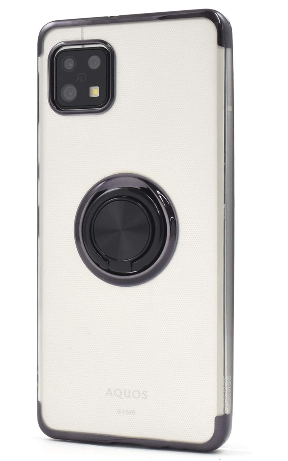 アクオスセンス6 SH-54B/SHG05/SH-RM19/SH-M19/sense6s SHG07共通対応 スマホリング付き メタル バンパーケース ソフトクリアケース AQUOS sense6 | PLATA | 04