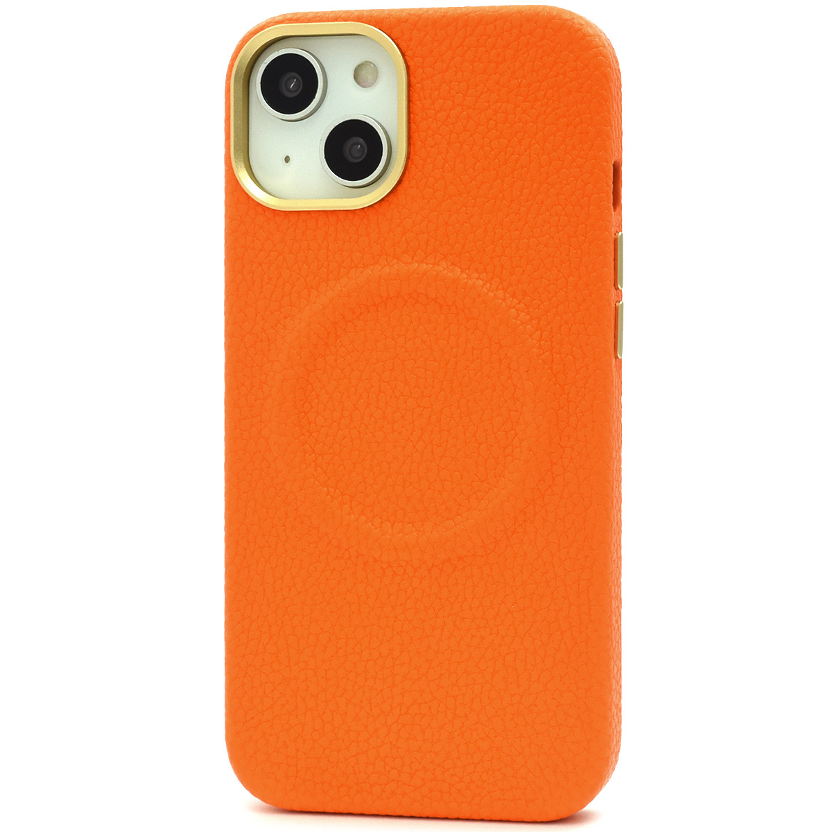 iPhone 14 (6.1インチ)専用   MagSafe対応 カラー シュリンクレザーケース 背面保護 バックケース　保護カバー アイホンケース アイフォンケース 14 2022年｜tabemore｜03