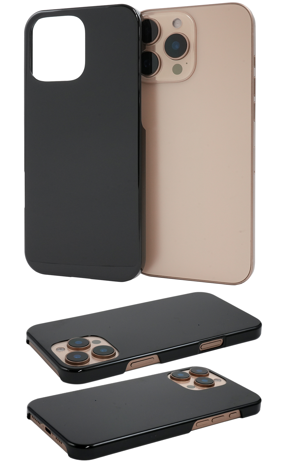 iPhone16 ProMax  (6.9インチ)専用  ハードケース バックカバー  透明 黒 白 無地 PC素材 背面保護 アイフォンケース アイホンケース iphone16promax 2024年 | PLATA | 02