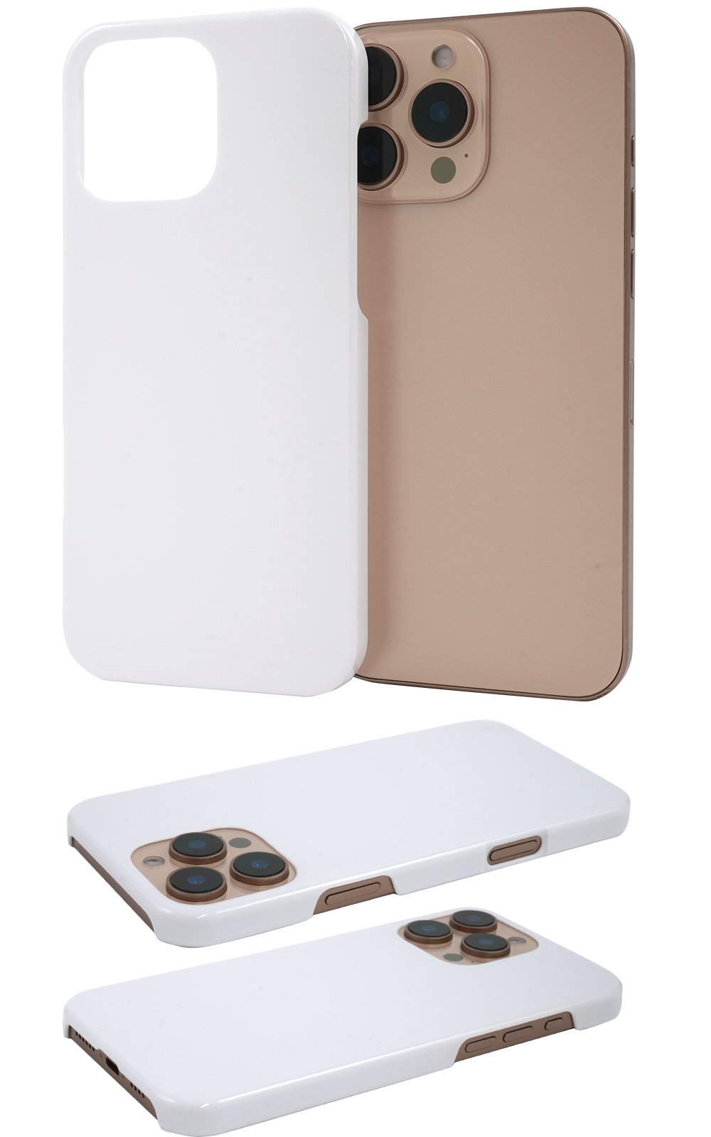 iPhone16 ProMax  (6.9インチ)専用  ハードケース バックカバー  透明 黒 白 無地 PC素材 背面保護 アイフォンケース アイホンケース iphone16promax 2024年 | PLATA | 03