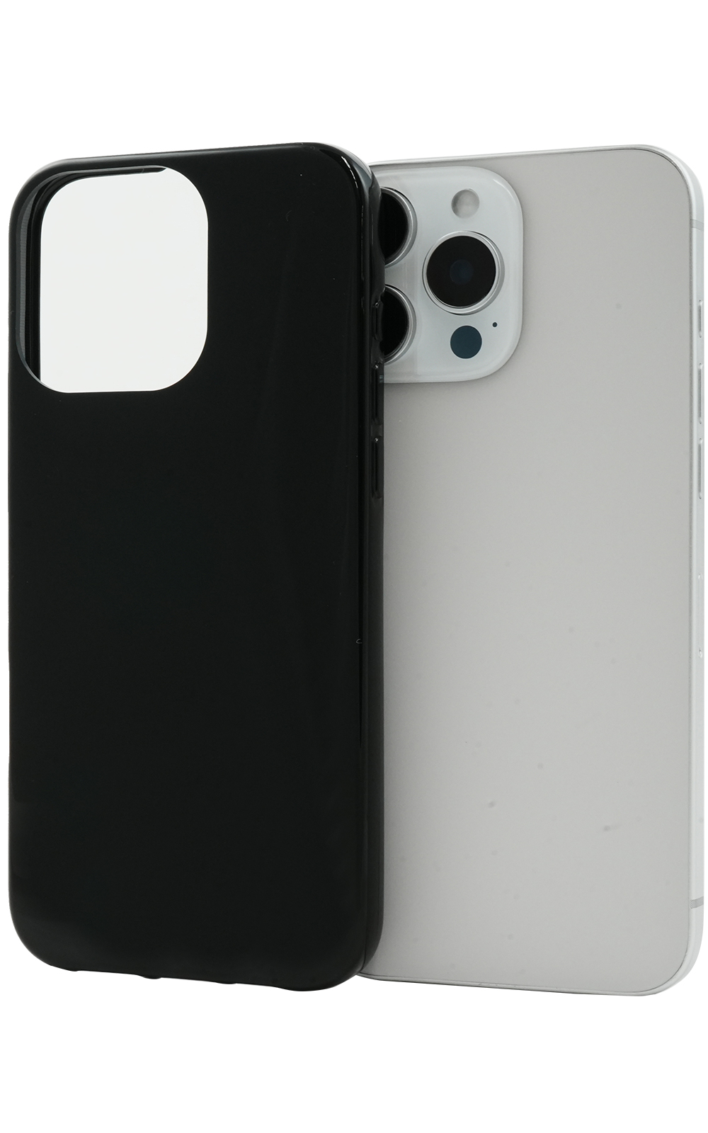 iPhone16 ProMax  (6.9インチ)専用  ソフトケース バックカバー 黒 白 無地ケース TPU素材 背面保護 アイフォンケース アイホンケース iphone16promax 2024年 | PLATA | 01