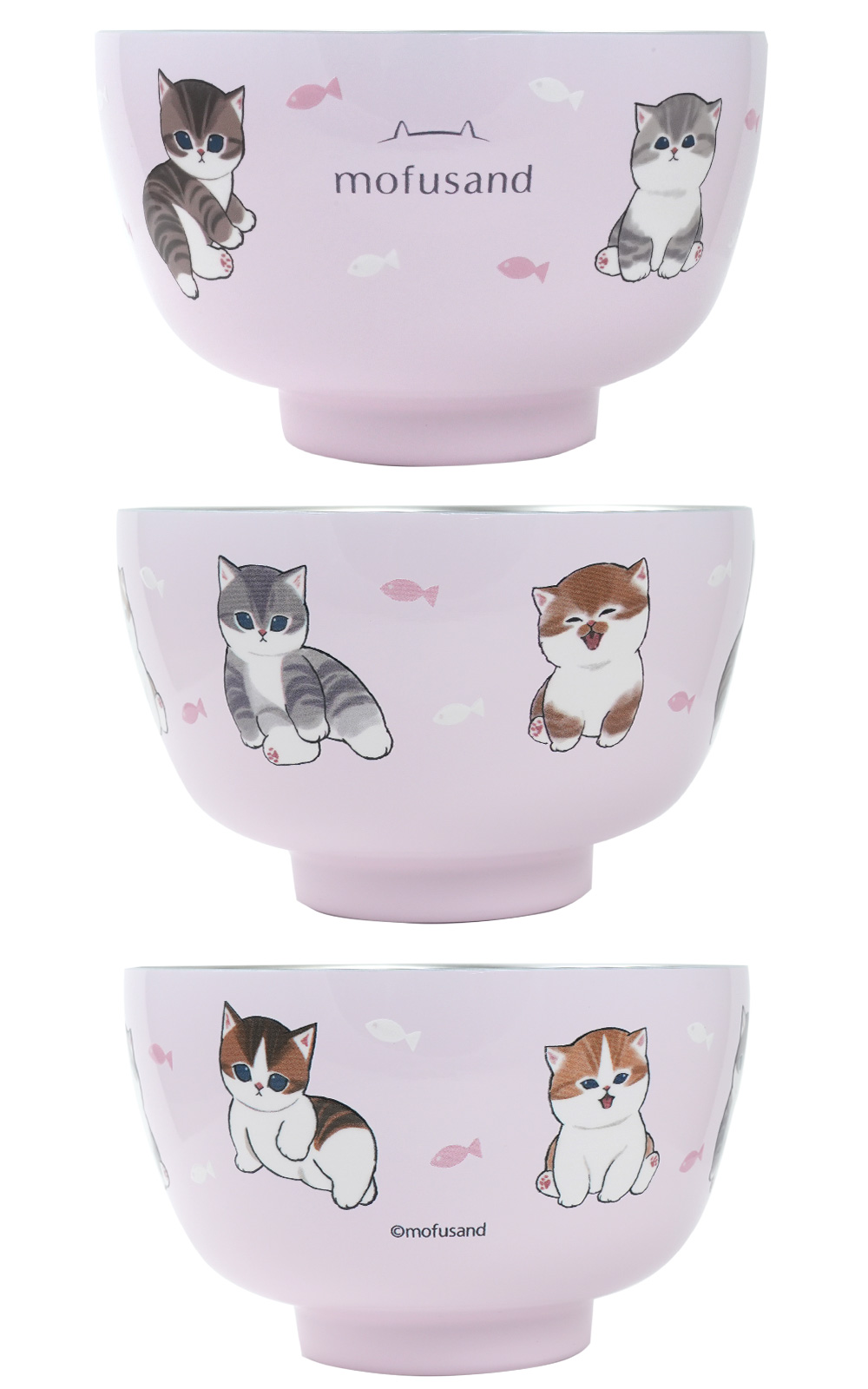 東亜金属 mofusand もふさんど お碗 450ml ステンレス製 お茶碗 皿