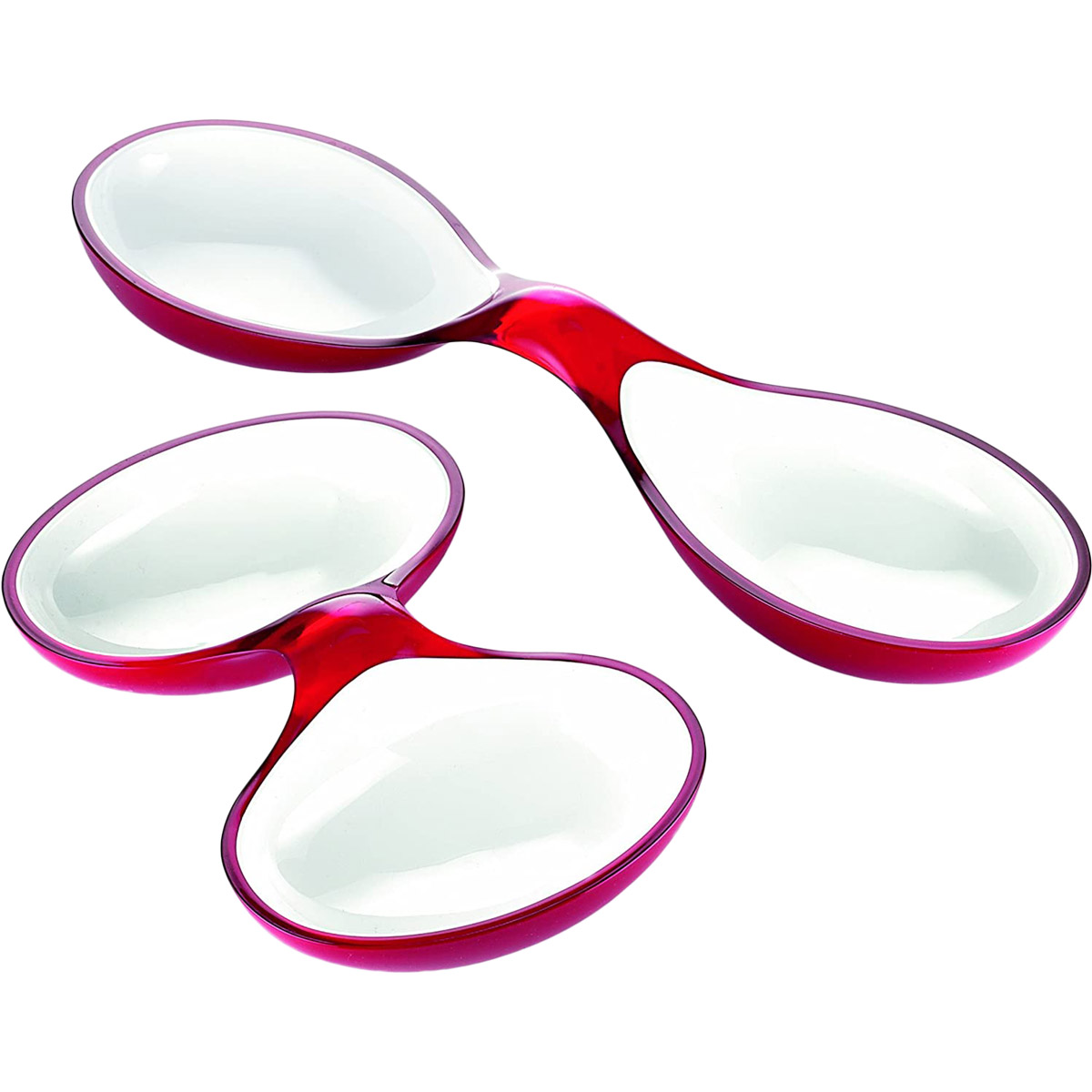 グッチーニ（guzzini） インターロックディッシュ 仕切り皿 オードブル