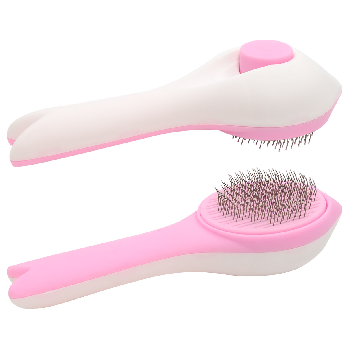 ペット用 スリッカーブラシ （ くの字 ソフトタイプ ） ペットケア用品