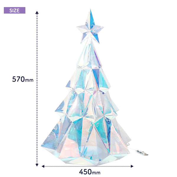 LED クリスマスツリー Lサイズ USB電源式 Bluetooth接続 クリスマス