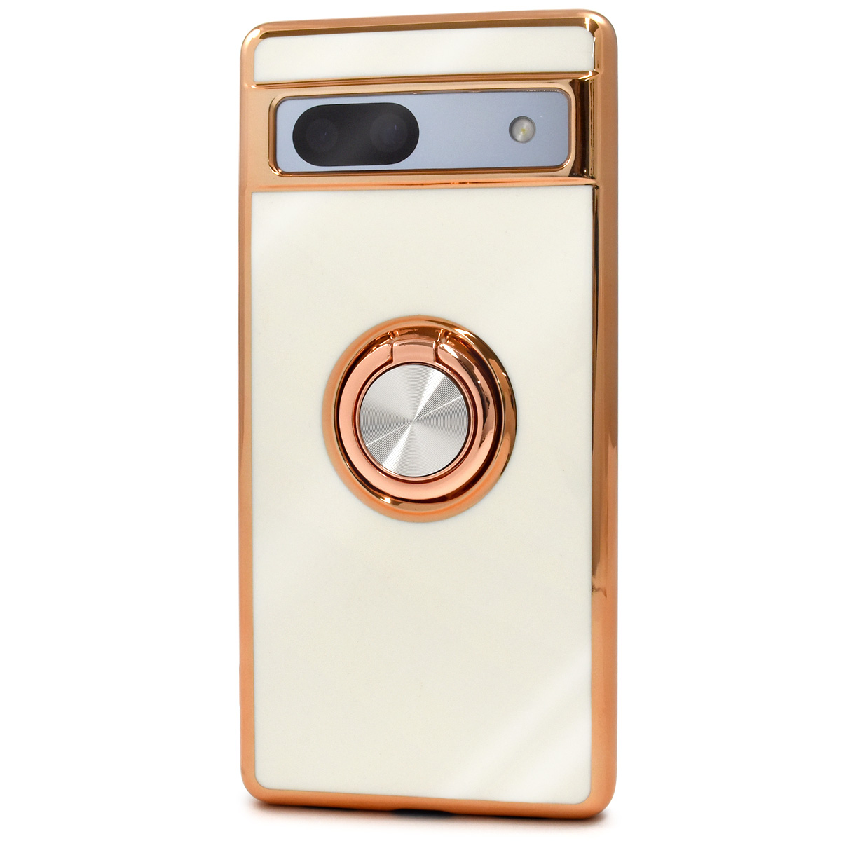 Google Pixel 7a本体 保護カバーと画面保護シート付き　シムフリー PLATA（プラタ） GooglePixel 7A 専用 メタリック バンパーケース