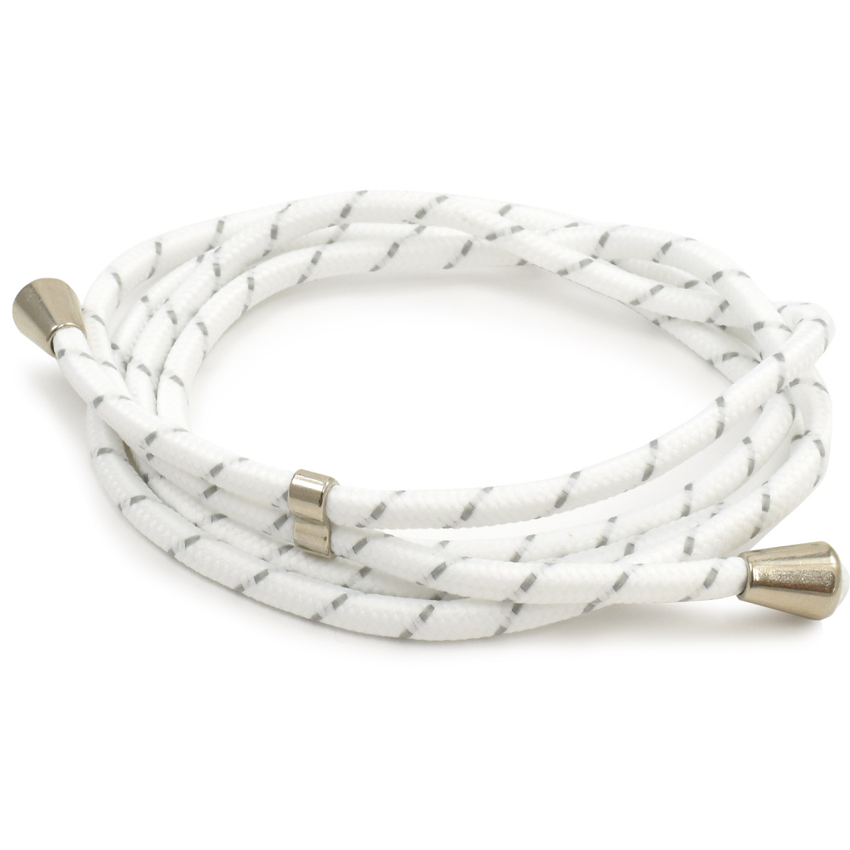 スマホ ストラップ スマホショルダー　白シマシマ PLATA（プラタ） スマホ ショルダーストラップ (全長145cm）10色展開