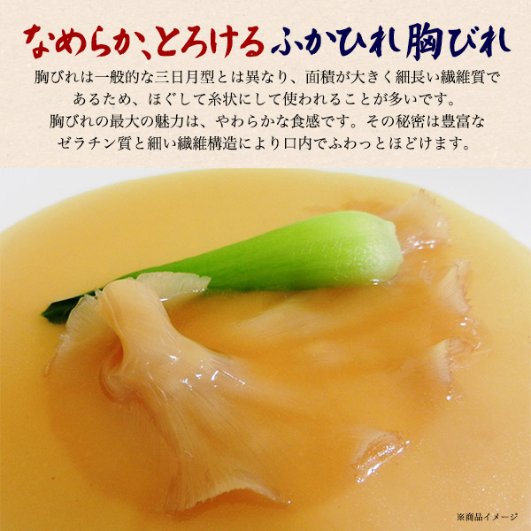 5個セット 気仙沼産 ふかひれ 吉切鮫 胸びれ 小サイズ 約30g前後×5枚