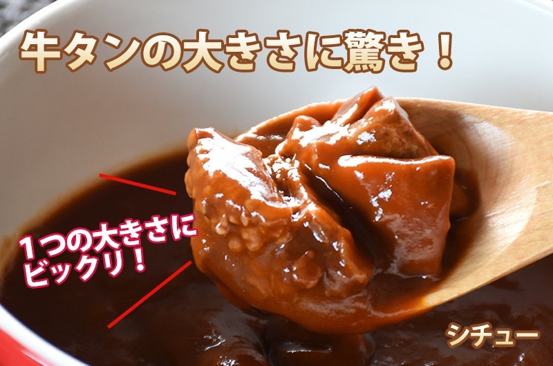 牛タンカレーと牛タンシチューのセット