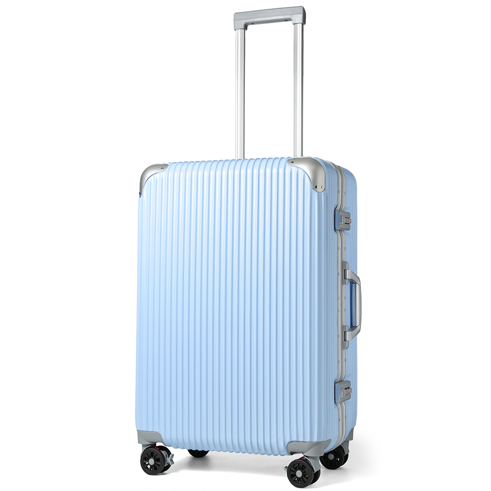 キャリーケース スーツケース ダイヤルロック Lサイズ ホワイト 軽量8 