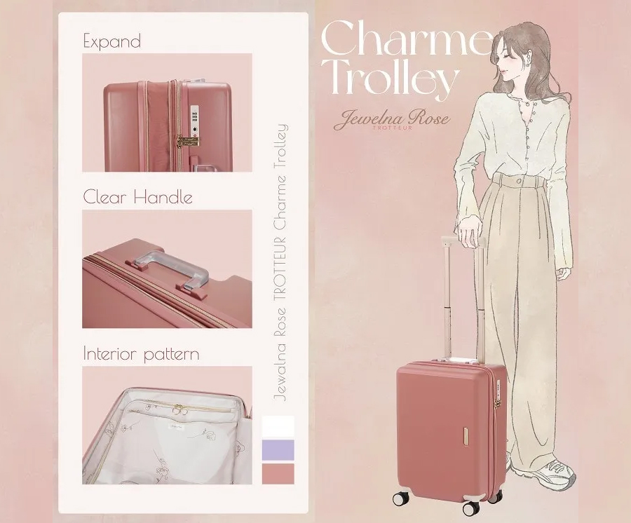 ace. スーツケース キャリーケース 正規品 エース Jewelna Rose