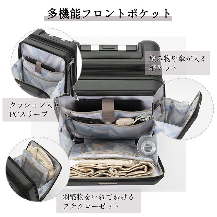 ace. W&.Day/Night ピーロ スーツケース 機内持ち込み 32L 05421