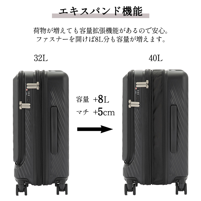 スーツケース キャリーケース 機内持ち込み 正規品 ace. W\u0026.Day Night ピーロ 32L 05421 軽量 メンズ レディース キャリーバッグの画像