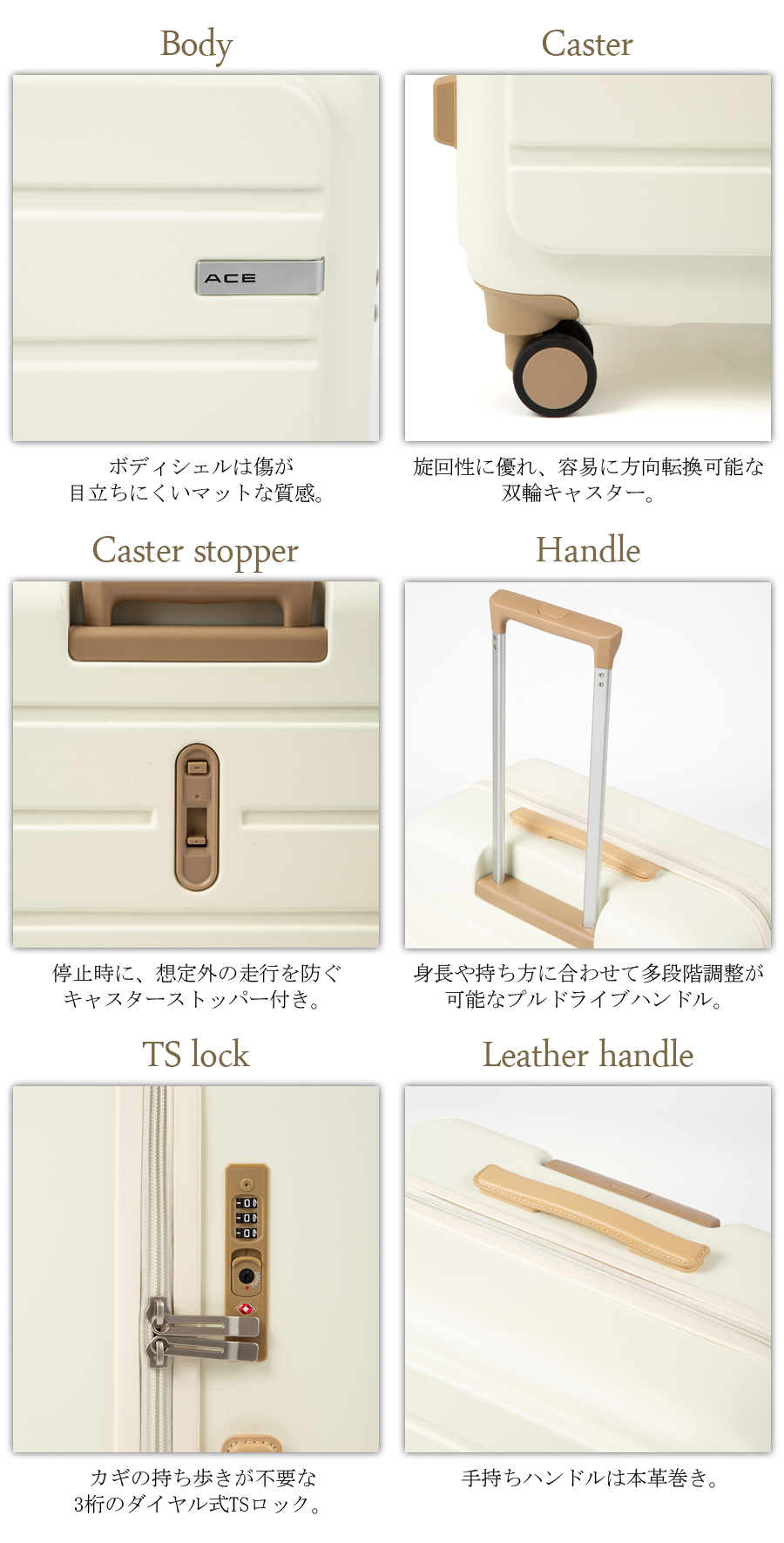 スーツケース キャリーケース 正規品 ACE ...の詳細画像2