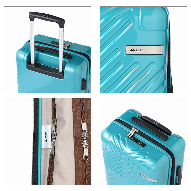 【SALE】【送料無料】機内持ち込み エース(ACE) ラディアル スーツケース 06971 Sサイズ 2〜3泊 ダブルキャスター キャリーケース ファスナー TSA 軽量 32Ｌ｜tabigoods｜08