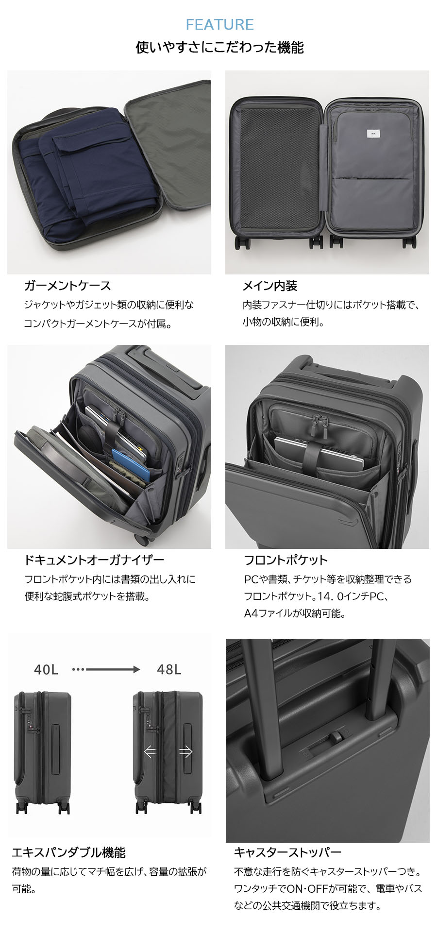 スーツケース キャリーケース 機内持ち込み 正...の詳細画像4