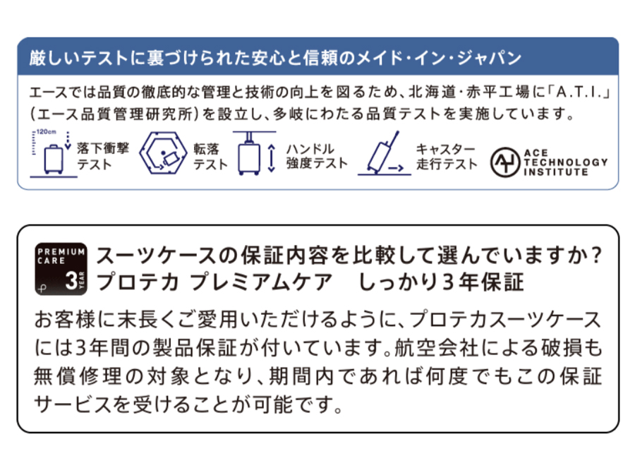 スーツケース キャリーケース 機内持ち込み 正規品 1-2泊 ACE PROTECA プロテカ ソリエ3 29L ストッパー 12882 ソフトキャリー ジッパー キャリーバッグ 軽量_10