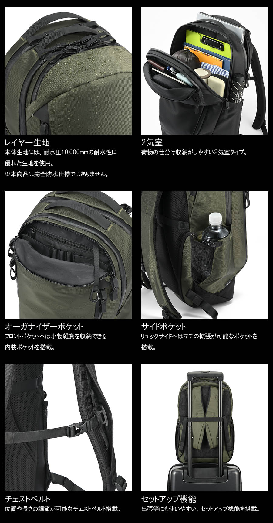 送料無料 正規品 エース ACE ace. ラグマスター2 リュック バックパック 19L 17761 14インチPC対応 エースジーン ビジネスバッグ A4収納可能 耐水の画像