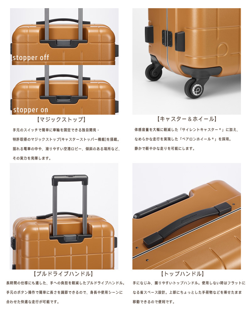 ProtecA 送料無料 正規品 スーツケース 日本製 エース ACE